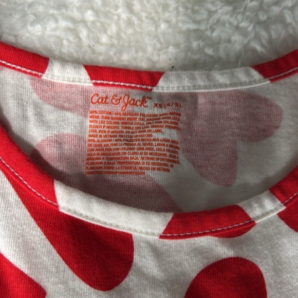 Cat & Jack Girls Heart Dress Valentines Day - Picture 3 of 4